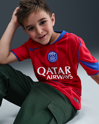 Paris Saint-Germain 2025/26 Stadium Third Big Kids' Nike Dri-FIT